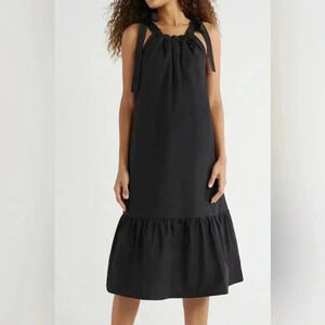 Elegant Black Midi Dress